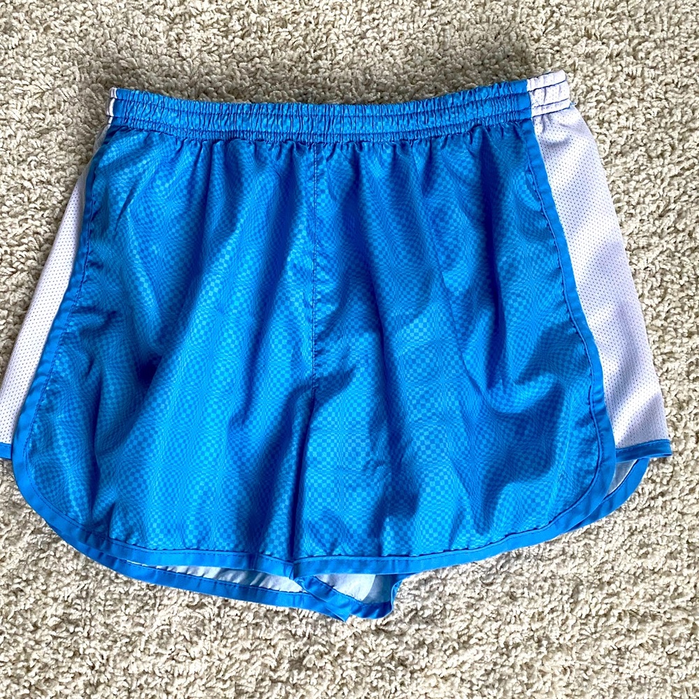 Blue running shorts, brand unknown, size medium